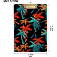 thumbnail image 3 of 12.5"x9" Palm Tree Clipboards, Standard A4 Letter Size Nursing Clipboard with Low Profile Metal Clip Decorative Clip Board for Office Supplies,Silver, 3 of 7