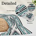 thumbnail image 3 of Turquoise Boho Body Pillow Covers 20"x54", Southwestern Ethnic Aztec Retro Geometric Soft Brushed Microfiber Breathable Throw Pillow Covers, Pillowcase with Zipper for Couch Sofa Bedroom Living Room, 3 of 9