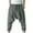 A-Dark Gray, variant on Wyobmus Mens Harem Pants Elastic Waist Solid Linen Hippie Pants Trench Loose Drop Crotch Trousers A-Black
