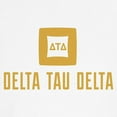 thumbnail image 3 of CafePress - Delta Tau Delta Gold Stacked Signature T Shirt - 100% Cotton Ringed T-Shirt, 3 of 4