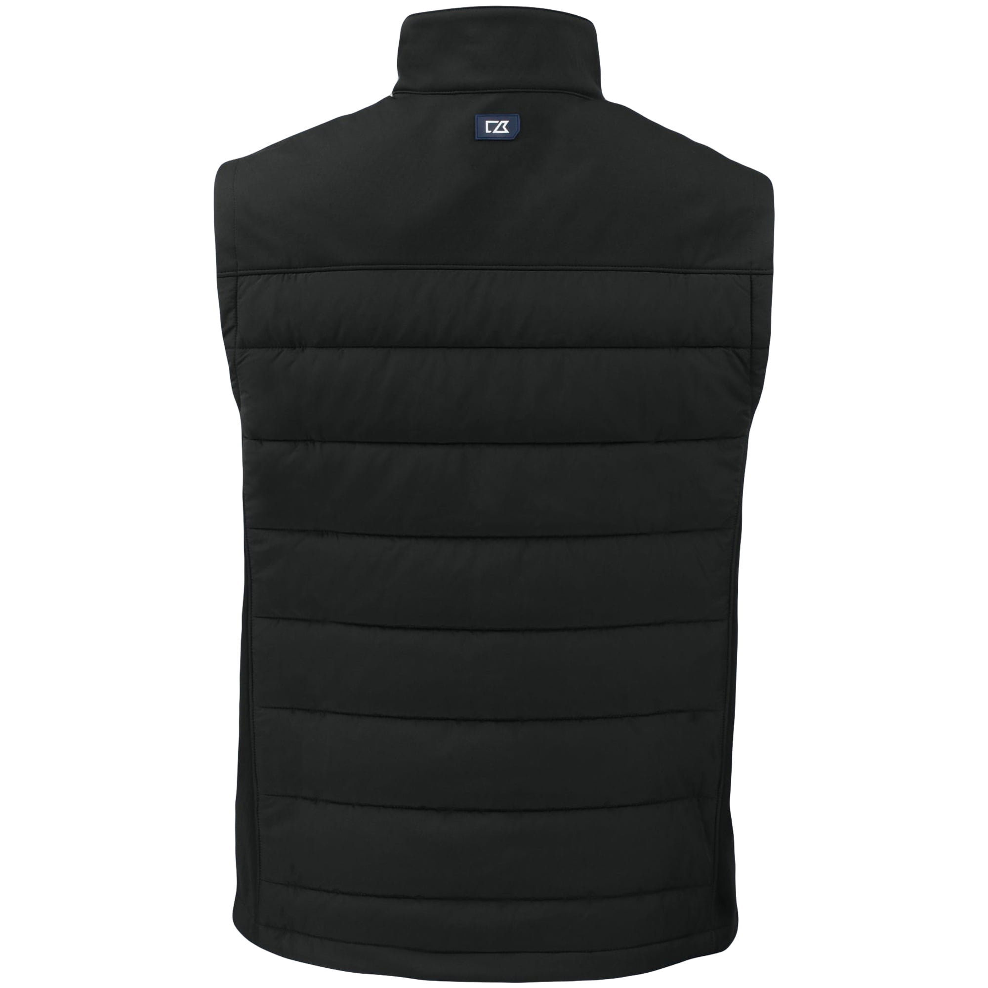 Men's Cutter & Buck Black Pittsburgh Steelers Primary Mark Evoke PrimaLoft Hybrid Eco Softshell Recycled Full-Zip Vest