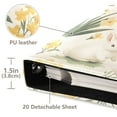 thumbnail image 3 of FORMRS 3 Ring Photo Album 4"x6" Self Adhesive Large Capacity PU Leather Cover, White Rabbits, 3 of 8