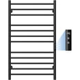 thumbnail image 2 of Towel Warmers for Bathroom  Heated Towel Rack Wall Mounted with LED Intelligent Touch Screen Timer  Fast Heating  Plug-in  Brushed Nickel, 2 of 5