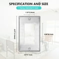 thumbnail image 4 of UCOMEN Decorator Silver Metal Wall Plate, 1-Gang for Outlets, 5 Pack, 4.57” x 2.8”, 4 of 7