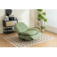 thumbnail image 5 of Power Recliner with 270 Degrees Swivel Glider, Modern Sofa Chair with USB Interfaces and Mobile Phone Holders, Swivel Glider Chair for Living Room, Bedroom, Green, 5 of 8