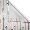 thumbnail image 3 of Ambesonne Boho Kitchen Curtains, Retro Arrow Pattern Print Art, 55"x39", Brown and Multicolor, 3 of 3