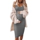 thumbnail image 2 of Qarigey Vestido Mujer Embarazada Sin Mangas Vestido Corto Mujer Embarazada Sin Mangas Color Sólido Ropa De Verano Prendas para la parte del cuerpo Gris 3XL, 2 of 5