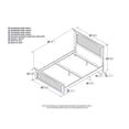 thumbnail image 4 of Atlantic Furniture AR8236032 Nantucket Bed with Match Footboard in White, Full Size, 4 of 4