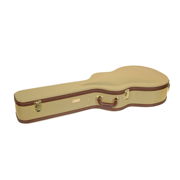 Crossrock 12 Frets OM/000 Guitar Hard Case, Multi-layer Wood Martin Guitar Case