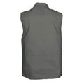 thumbnail image 3 of Safari Travel Vest for Men Collar with Zipper and Buttoned Front Ten Pocket Outdoor Vests, 3 of 4