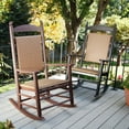 thumbnail image 2 of POLYWOOD&reg; Jefferson Recycled Plastic Rocking Chair with Woven Seat and Back, 2 of 11