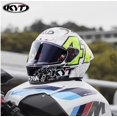thumbnail image 3 of KYT para motocicletas Harley BMW, casco protector clásico de fibra de carbono, casco de fibra de vidrio de alta resistencia, casco ligero para pista, 3 of 5