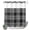 Black White, variant on No Hook Shower Curtain, Buffalo Plaid Shower Curtains for Bathroom with See Through Top Window, Amber Orange Farmhouse Gingham Striped Waterproof & Washable Bath Curtain 60"x72"