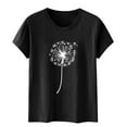 thumbnail image 4 of Xdegoge T Shirts for Women Graphic Under 10 Short Sleeve Crewneck Shirts Floral Summer Casual Tops Tunic Loose Fit Tees Soft Comfy Blouses In Store Shopping Tracking My Recent Order, 4 of 5