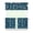 Daisy, variant on Funny Underwater Animal 3-Pack Kitchen Curtains - Cute Shark & Dolphin Cartoon Print, Semi-Sheer Farmhouse Valance + Tier Panels, Rod Pocket Design