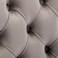 thumbnail image 3 of High Upholstered Dining Chair , 2 In Gray Velvet, With Golden Stainless Steel Plating Legs And Alluring Nailhead Trim, Sw1601gy Modern Velvet (2), Astounding Trim Feature,, 3 of 7