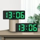 thumbnail image 5 of Reloj despertador digital Simples LED con pantalla digital grande, reloj despertador de moda, totalmente funcional, para escritorio, mesita de noche, estudio, cocina, reloj con marco negro., 5 of 7
