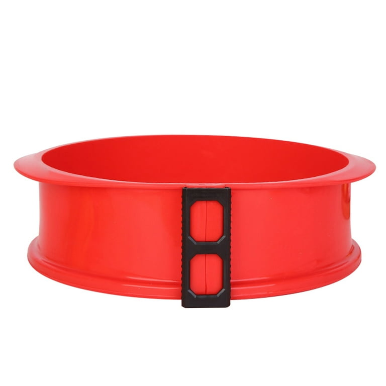 1pc Silicone Springform Pan with Glass Base Cheesecake Mold Tool (Random Color), Size: 22.5X22.5X8.5CM