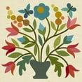 thumbnail image 2 of Spring Bouquet Blk 5 Laser Cut fusible Applique  Laundry Backet Quilts, 2 of 2