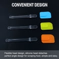 thumbnail image 3 of 3pcs Kitchen Cooking Flexible Silicone Spatula Set Heat Resistant Turner Scraper Baking Utensils Orange Blue Green, 3 of 7