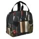 thumbnail image 2 of Fotbe Two Bottles Of Red And White Wine Bolsa Térmica con Estampado y Forro de Aluminio Grueso Bolsa de Almuerzo con Bolsillo Frontal para Hombres y Mujeres, Ideal para Trabajo, Escuela, 2 of 8