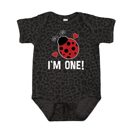 

Inktastic First Birthday Ladybug 1 Year Old Gift Baby Girl Bodysuit