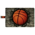 thumbnail image 4 of PKQWTM Sports Retro Basketball Embedded in a Brick Wall Book Cover Book Protector Book Sleeve Book Pouch Book Bag 6x9 inch, 4 of 4