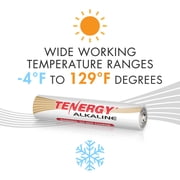 Tenergy AAA Size Alkaline Batteries, 48-Pack