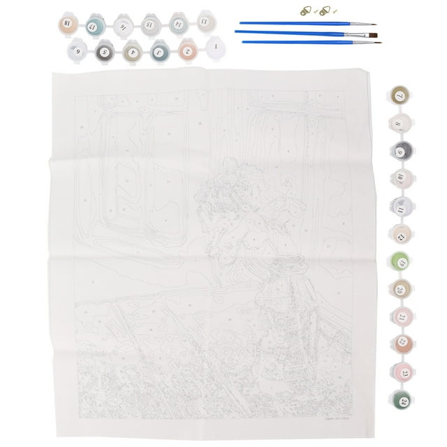 Painting, Number Painting Easy Clean Paintbrush Kit Color-upgraded For Art For Painting Supplies For Art Parts For Painting Tools