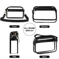 thumbnail image 3 of Gynky Clear Crossbody Bag for Stadium Events, Transparent Purse Bag for Concerts Sports, 3 of 8
