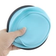 thumbnail image 4 of Silicone Lunch-Box Round Folding Food Container Portable Bowl 350ML/500ML/800ML/1200ML Two Colors Bento-box Eco-Friendly Blue 800ML, 4 of 6