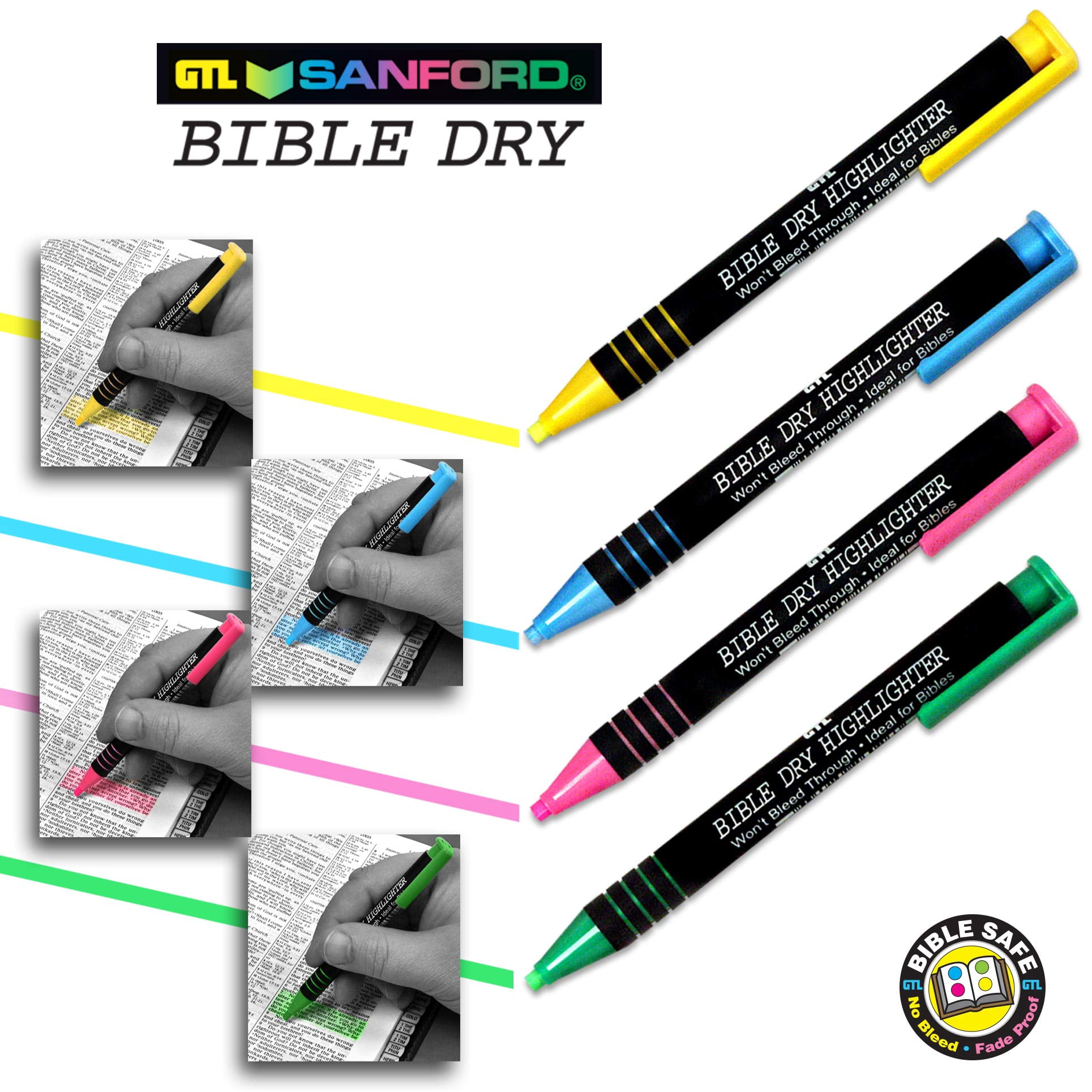 Highlighter-Bible Dry-Yellow Refill