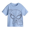 thumbnail image 1 of Playera Casual Spider-man para Bebes Manga Corta Azul Talla 2, 1 of 4