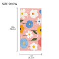 thumbnail image 3 of Colorful Flowers Face Towel Absorbent Hand Towels Bath Sport Gym, 3 of 5