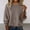 Coffee round neck knit sweater women a1, variant on thefmos Women's Round Neck Knit Pullover Sweater Long Sleeve Solid Color Casual Loose Fit Top Fashion Fall Winter Outfit, Coffee L