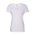 thumbnail image 3 of Hanes Womens T-Shirt Short Sleeve Top Nano-T V-Neck Solid Plain 100% Cotton SO4V, 3 of 3