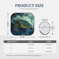 thumbnail image 3 of Naloa Surfing Turtle Print 2-Piece Windshield Sunshade,Foldable Car Front Window Sun Shades,for Most Sedans SUV Truck-Small, 3 of 6