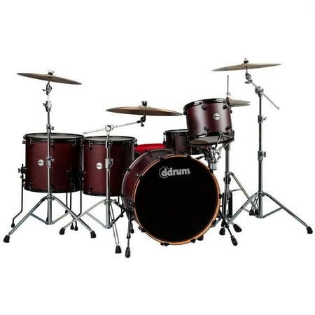 ddrum Reflex Powerhouse 5-Piece Shell Pack - Wine Red Satin