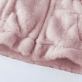 thumbnail image 4 of Delliss Girls' Thick Plush Jacket Fleece Hooded Top Warm Cardigan Zipper Coat Pink 5-6Years, 4 of 5