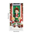 thumbnail image 3 of Honmine Christmas Door Curtain Banner, Outdoor Photo Background with Elves Celebration Design, Party Hanging Fabric Decor for Christmas Day Events, Seasonal Display, Festive Entrance Enhancement, 3 of 6