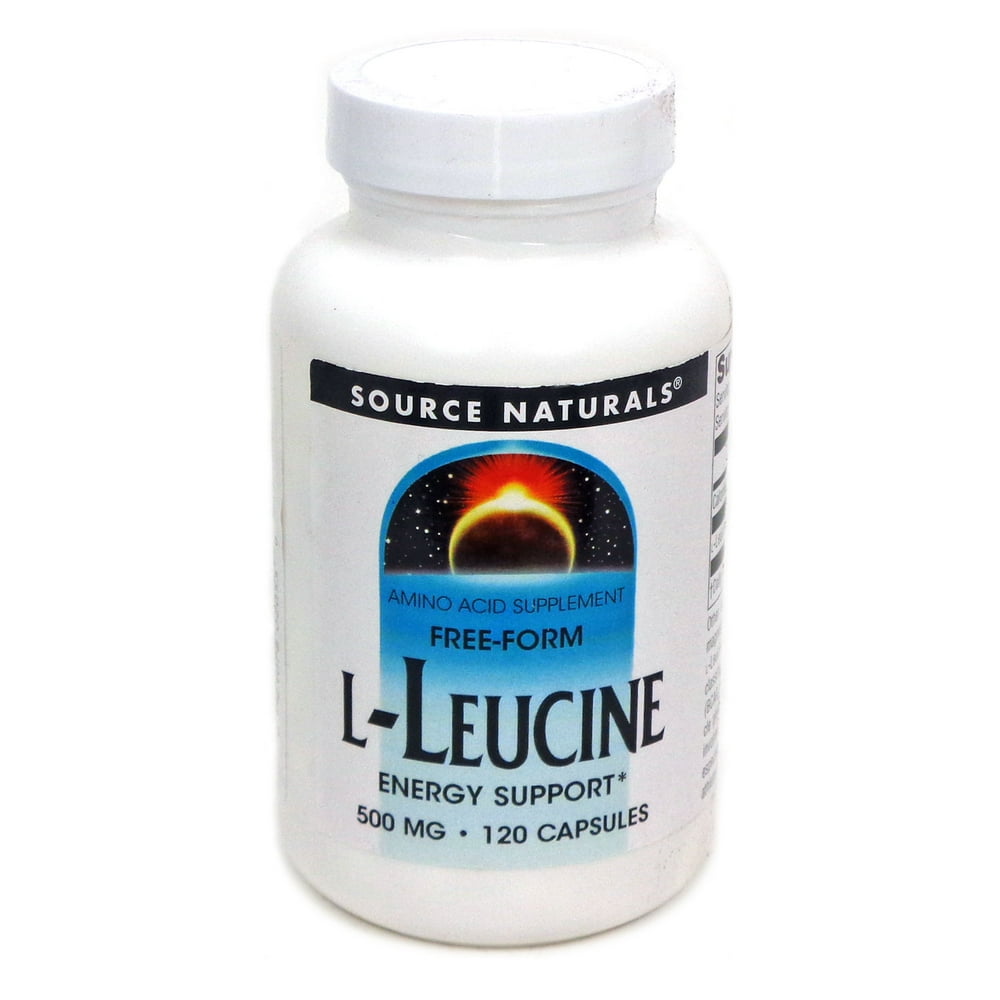 Source Naturals LLeucine Free Form 500 mg. 120 Capsules Walmart