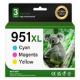 thumbnail image 1 of Cartuchos de tinta Kimveway 951XL compatibles con HP 951, paquete de 3, 1 of 7