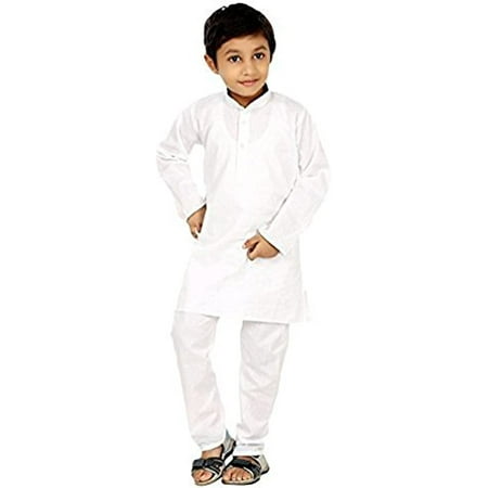 

Royal Kurta Kid s Cotton Kurta Pyjama (White)