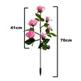 thumbnail image 2 of 1PCS 6 cabezas lámpara de rosa solar-rosa rosa (6 cabezas individuales) MFZFUKR CPB-US-DYP690-2, 2 of 5