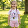 thumbnail image 4 of Disney Minnie Mouse Girls Soccer Jersey & Shorts Set, Pink 2-Piece Outfit, Toddler & Little Girls Sizes 2T-6X, 4 of 7