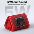 thumbnail image 6 of Bobtot Portable Wireless Triangle Bluetooth Speaker with 20W Loud Stereo Sound, IPX7 Waterproof Outdoor Speakers 15H Playing Time TWS Pairing for Party Camping Travel（Red）, 6 of 9