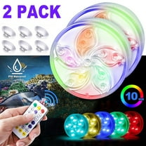 Submersible LED Lights for Ponds & Pools - RGB Color Changing Underwater Light with Remote - Waterproof for Bathtub, Fountain, Aquarium