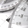 thumbnail image 6 of 25cm Round Protractor Ruler 360 Degree Circles Protractor Full Center Angles Plastic Math Measuring Tool School Supplies, 6 of 8