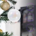 thumbnail image 4 of 12 piezas de bolas de Navidad rellenables para decoración navideña, adornos colgantes para árbol de Navidad, decoración de plástico transparente para bricolaje, 4 of 4