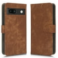 thumbnail image 6 of ELEHOLD Leather Wallet Case for Google Pixel 7 Pro with RFID Blocking Card Holders Stand Function Detachable Wriststrap Shockproof Folio Case,Brown, 6 of 6